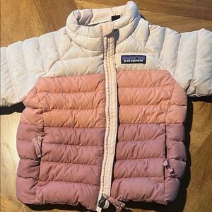 Patagonia Two-Tone Pink Puffer Jacket